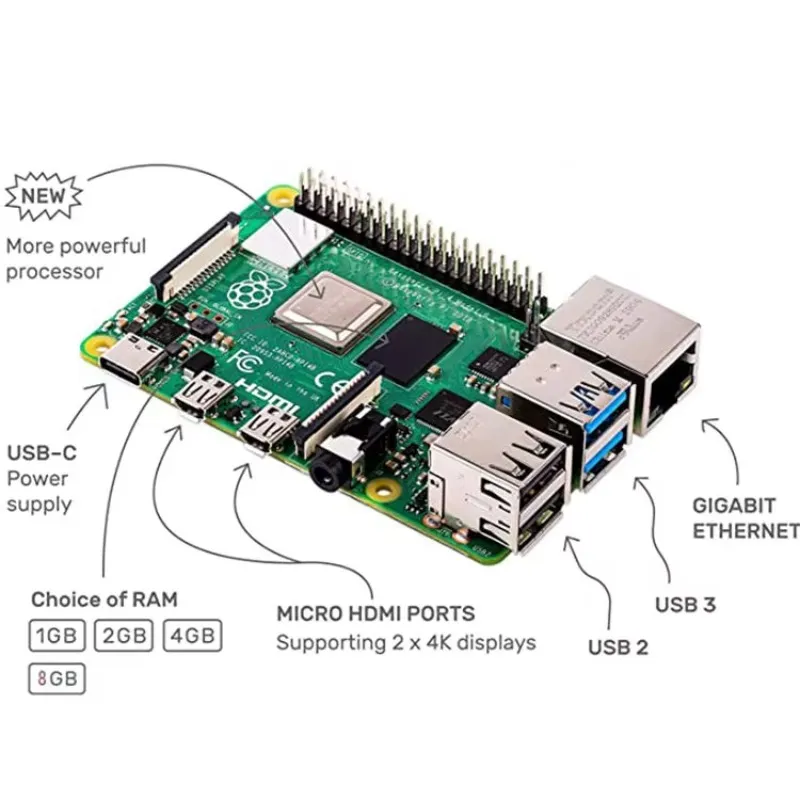 2026 Hot! Lorida Raspberry Pi4 - огляд і ціна Raspberry Pi 4 8Gb Ram Kit