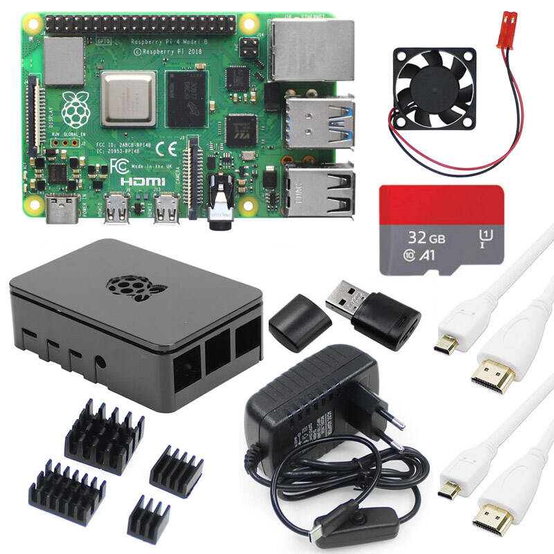 Raspberry Pi 4B 8GB Basic Kit  - огляд і ціна Raspberry Pi 4 8Gb Ram Kit