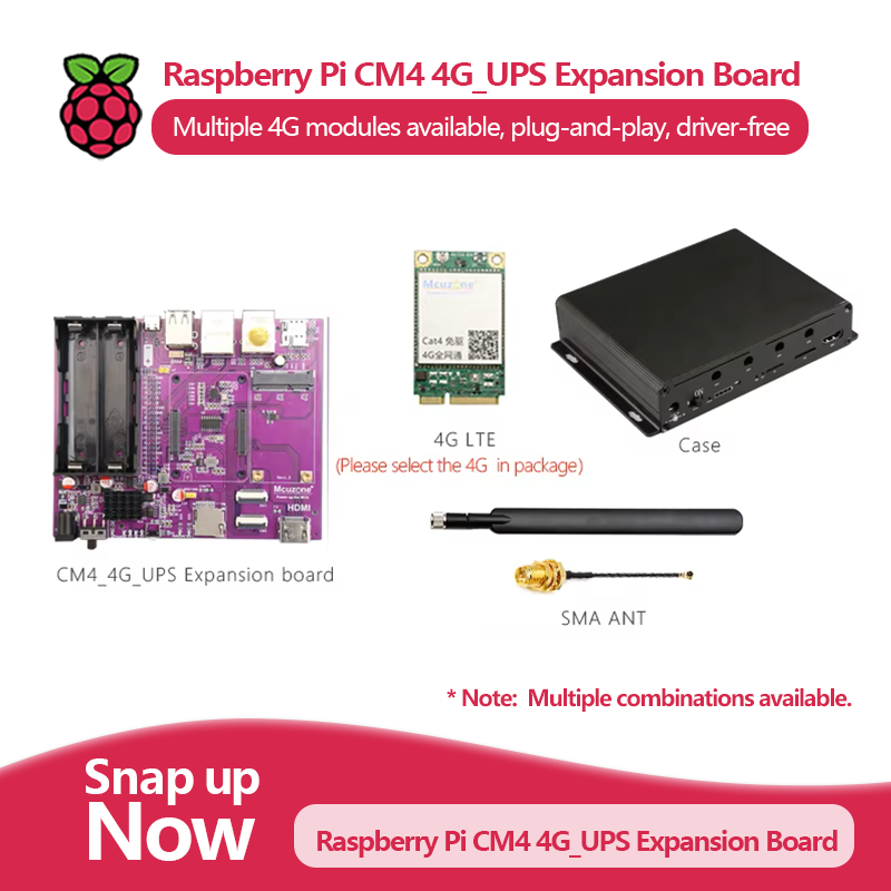 Raspberry Pi CM4 4G_UPS Uninte - огляд і ціна Raspberry Pi Uninterrupted Power Supply Ups 18650