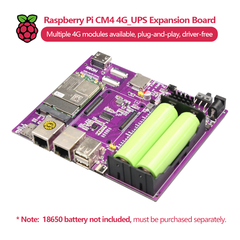 Raspberry Pi CM4 4G_UPS Uninte - огляд і ціна Raspberry Pi Uninterrupted Power Supply Ups 18650